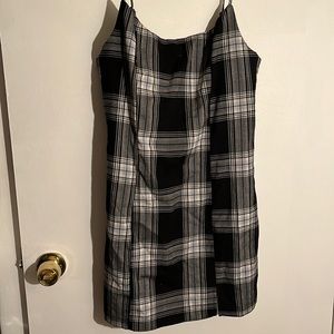 Black checkered dress